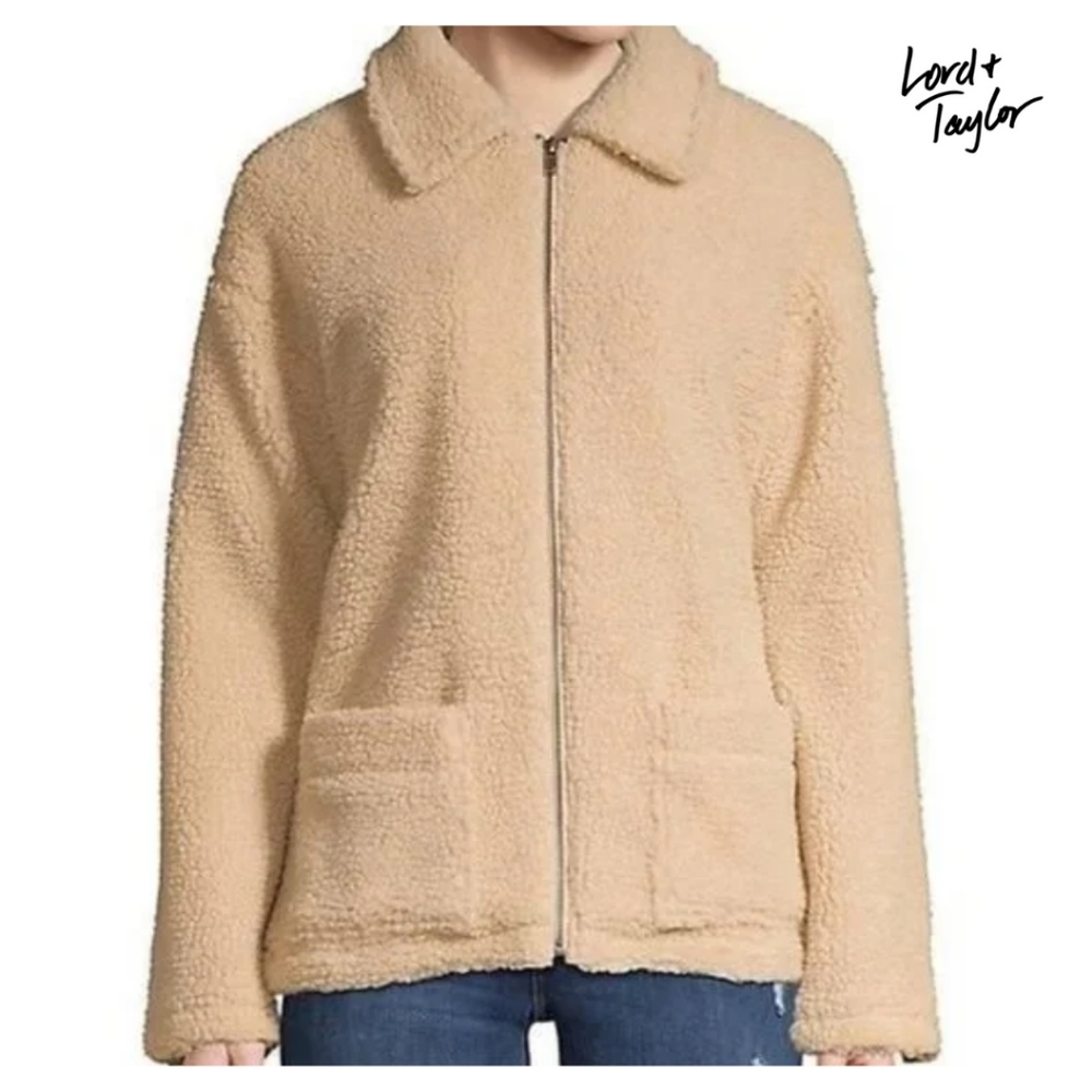Teddy Sherpa Zip Up Jacket